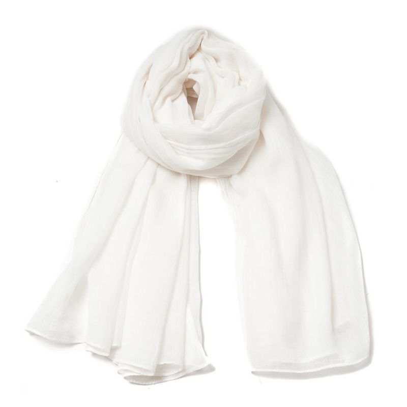 Scarf i modal - vit