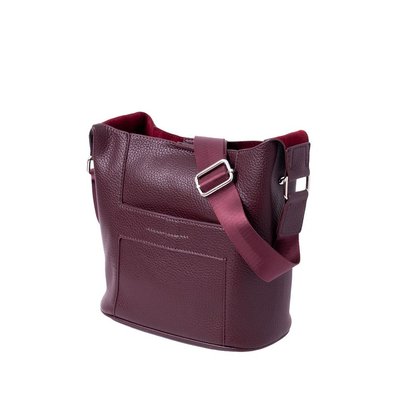 Anna liten crossbag - burgunder