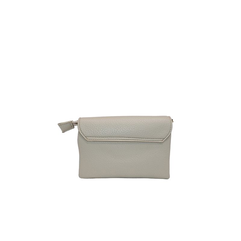 DANIELLE clutch lys beige i imitert skinn