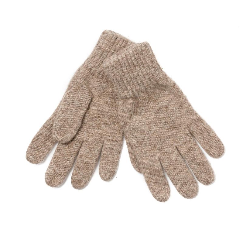 Strikkevante - beige