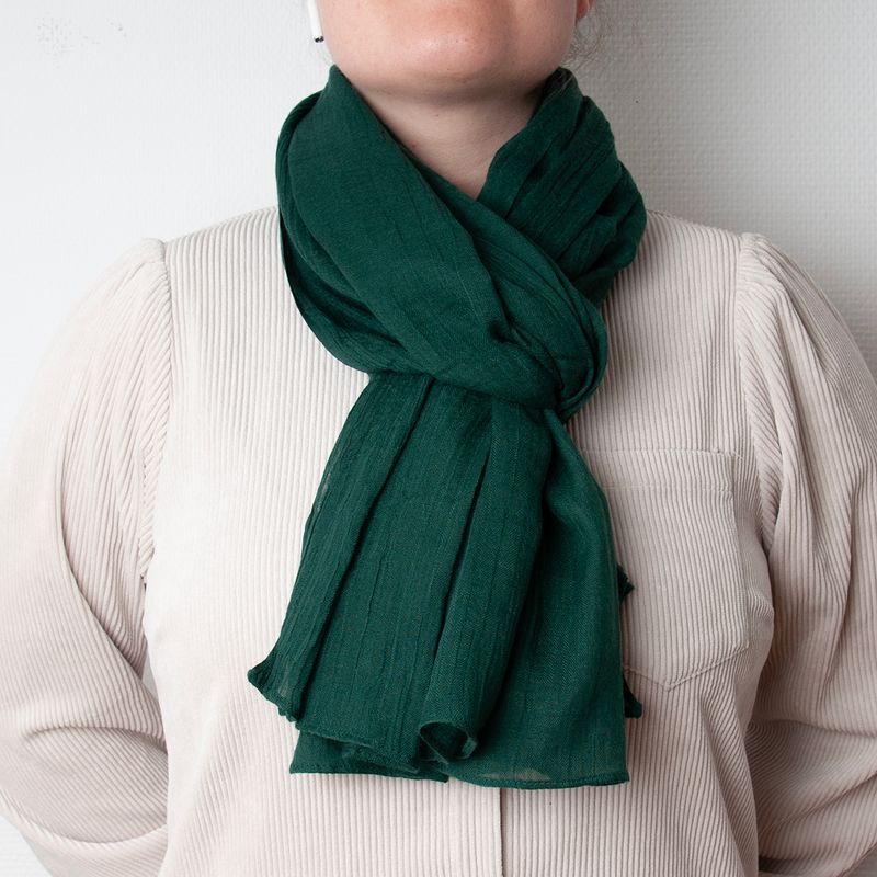 Scarf i modal - mörkgrön
