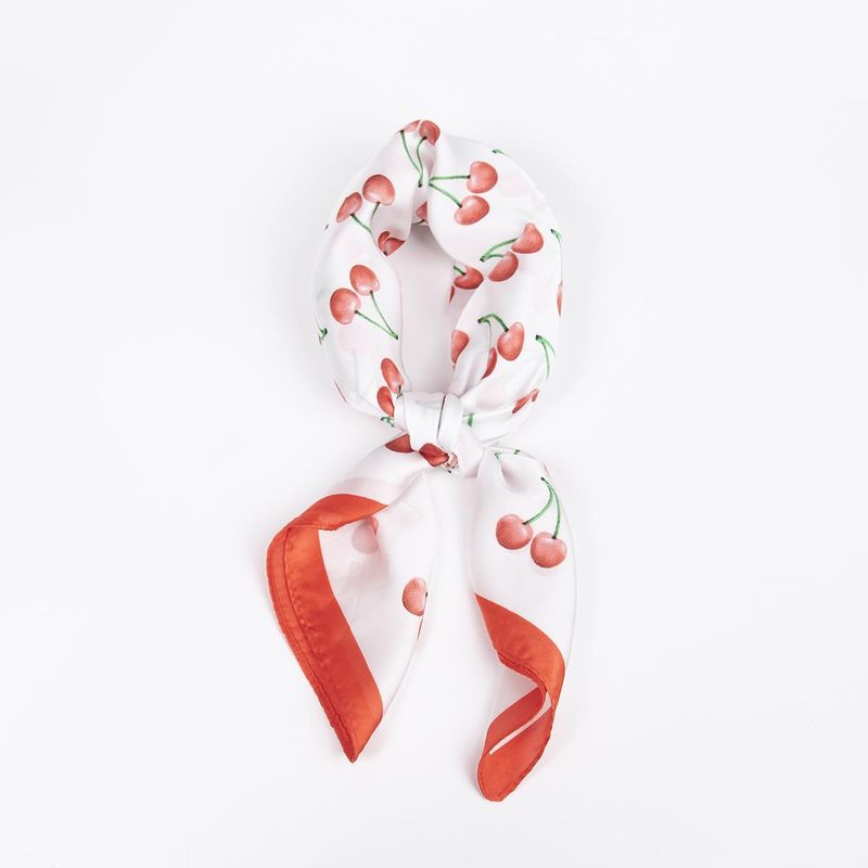 Lite skjerf kirsebær 70x70 cm - Cherry