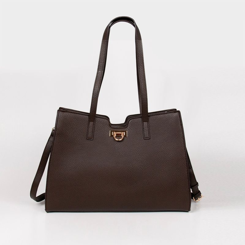 INE shopper - brun - romslig veske i tidløst design
