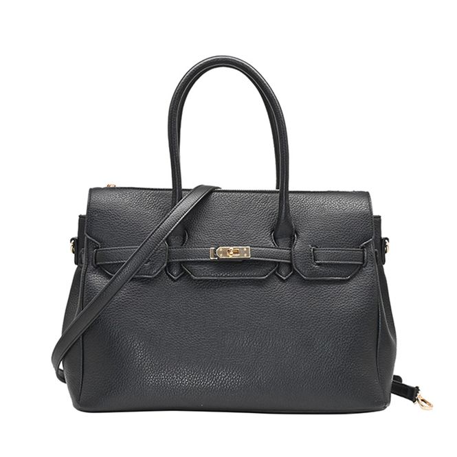 Hovedbilde Hampton shopper svart - elegant skulderveske i ...