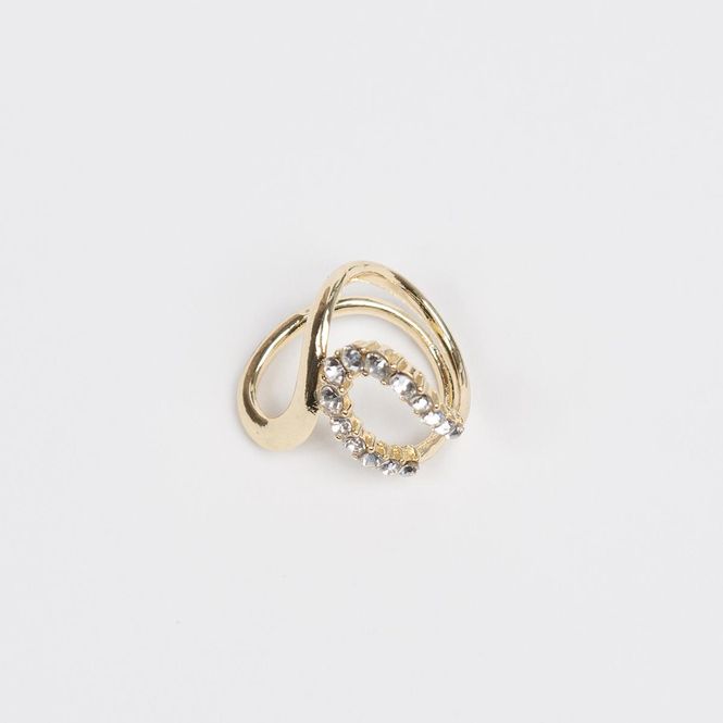 Huvudbild Scarf-ring Droppe med Kristaller – Elegant ...