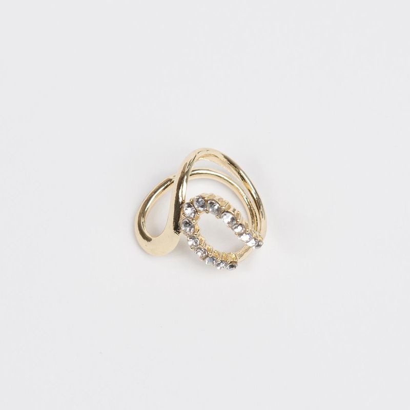 Scarf-ring Droppe med Kristaller – Elegant scarfhållare