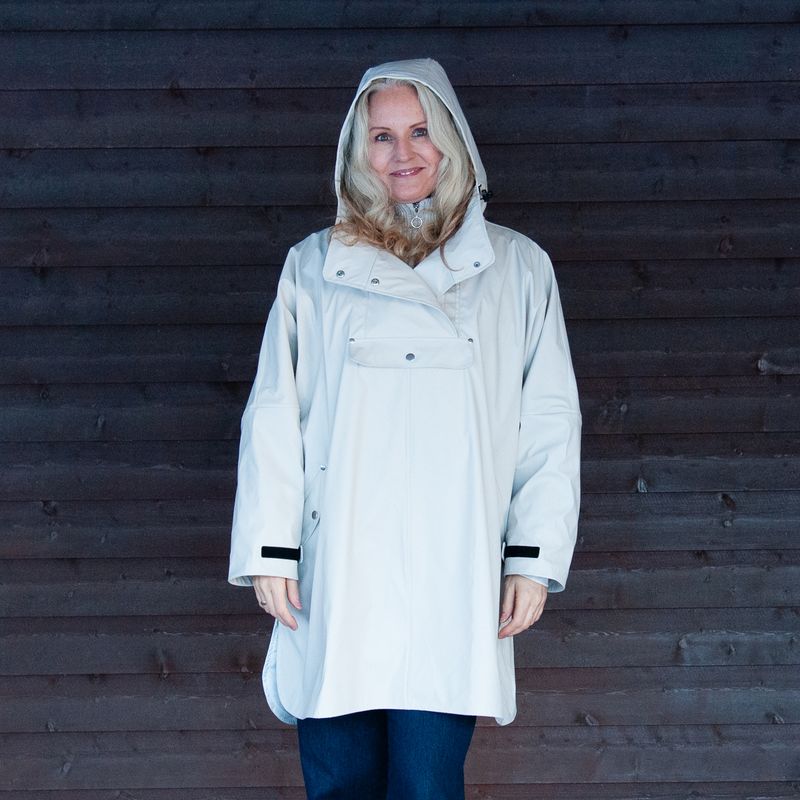 Regnponcho - offwhite