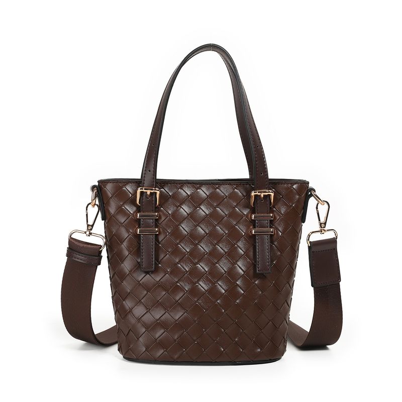 Ivy mini shopper - brun - kompakt og stilren veske
