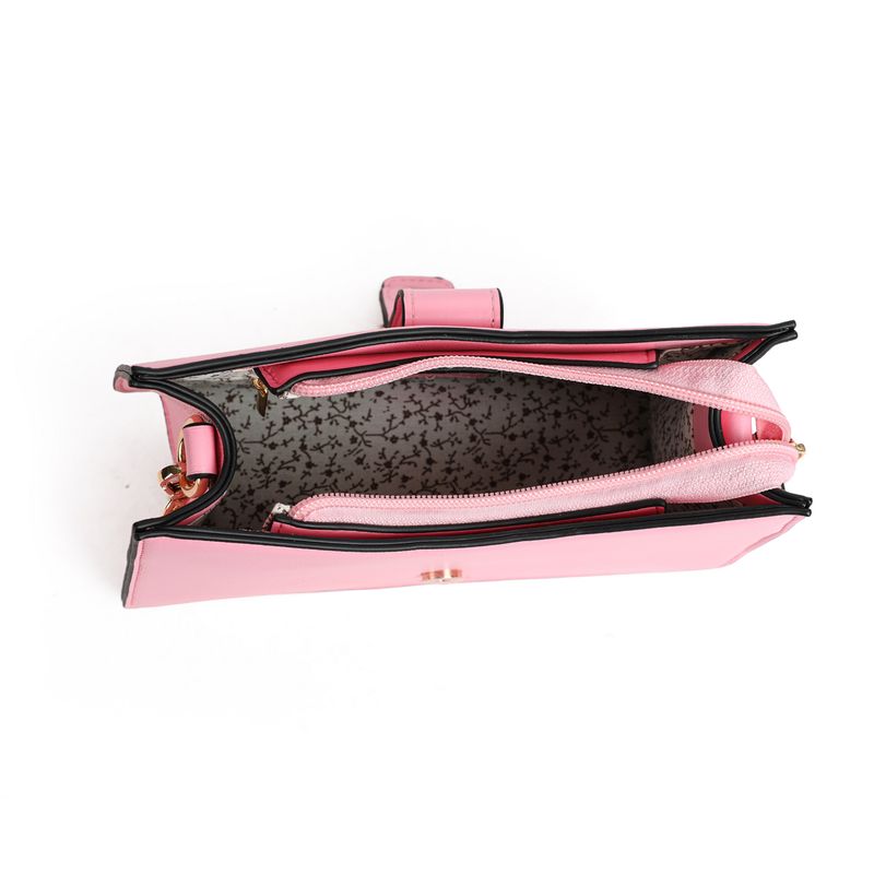 BOSTON clutch med spenne - lys rosa