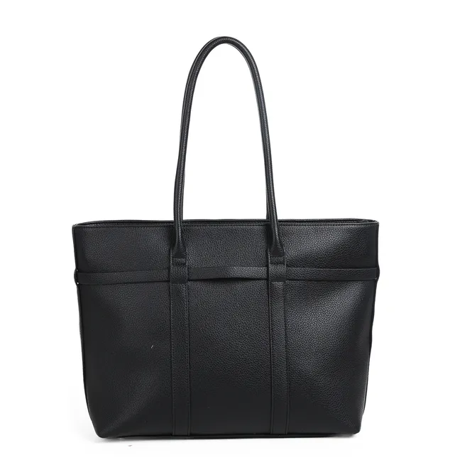 Hovedbilde KARI shopper i svart imitert skinn