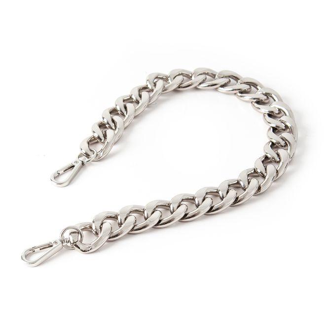 Hovedbilde Skulderrem kort lenke - sølvfarget