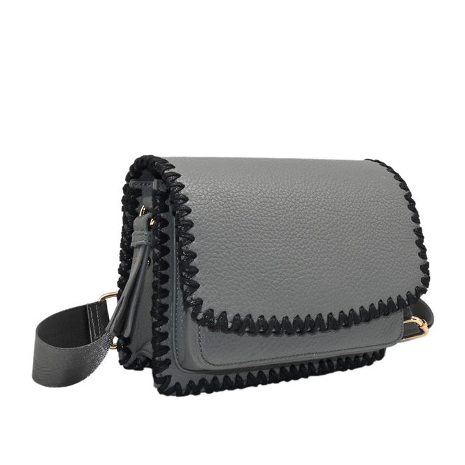 Hovedbilde CAMILLE clutch med søm - grå