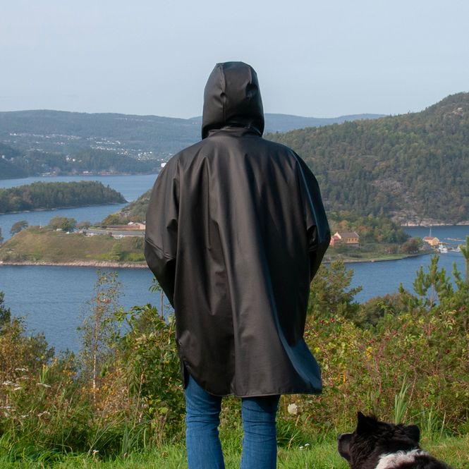 Hovedbilde Regnponcho - svart