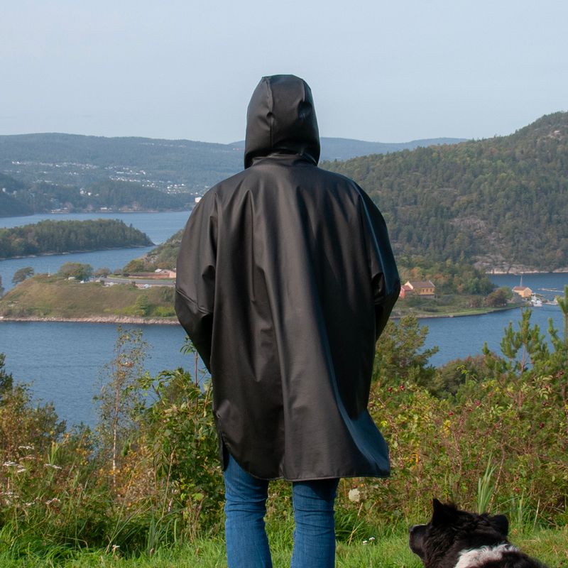 Regnponcho - svart