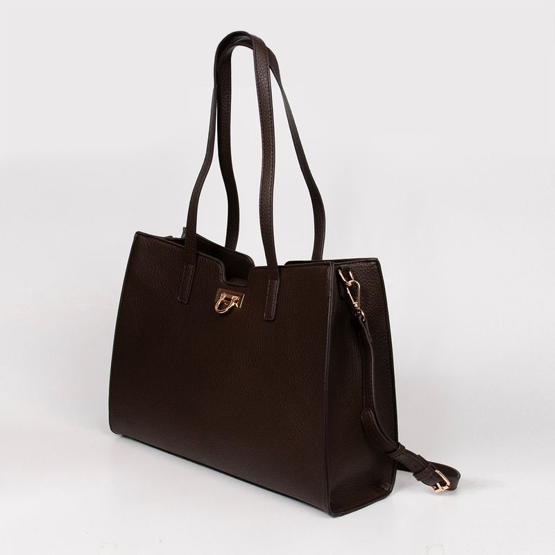INE shopper - brun - romslig veske i tidløst design