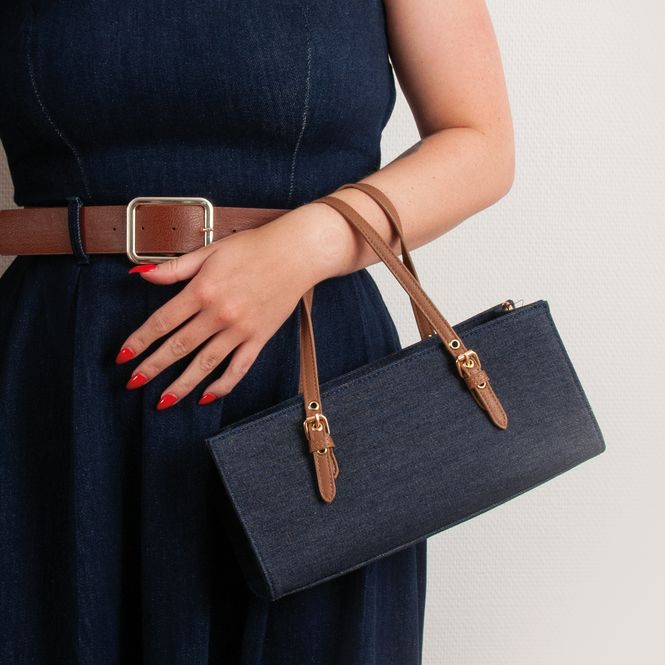 Hovedbilde EMMA lav shopper - mørk jeansblå