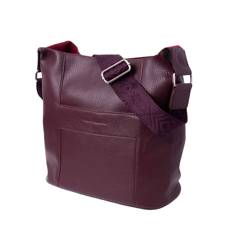 Anna stor crossbag - burgunder