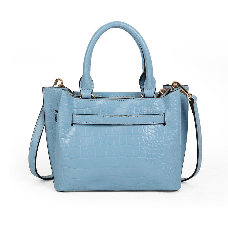 BONNIE croco bag - lys blå