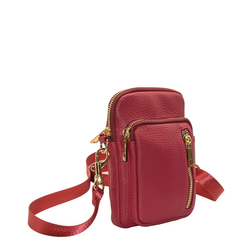 IDA mobilbag - mørk rosa