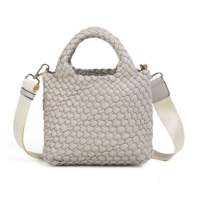 Hovedbilde EDDA flettet miniveske - beige