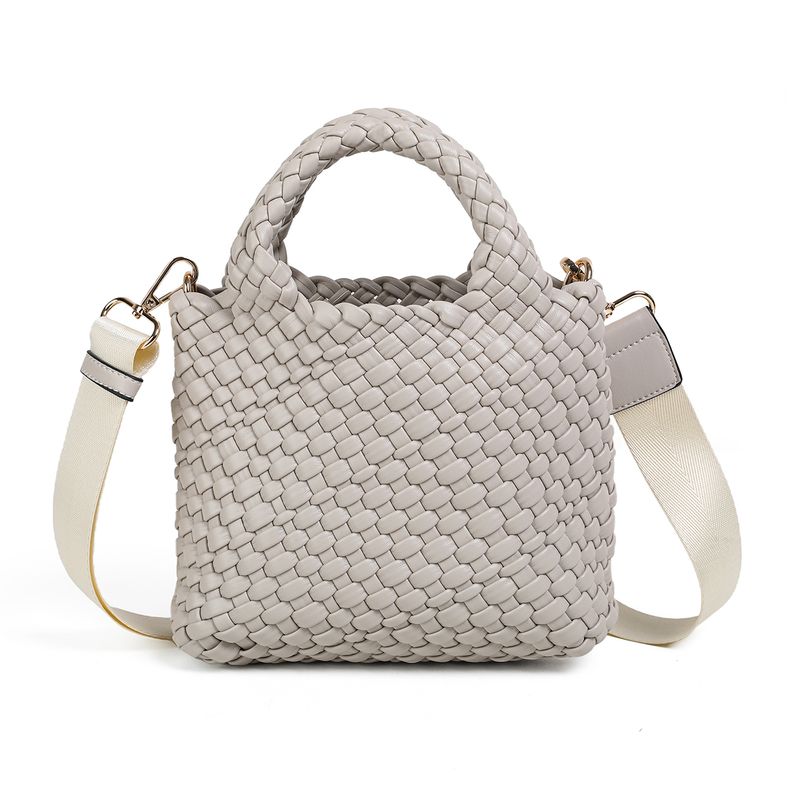 EDDA flettet miniveske - beige