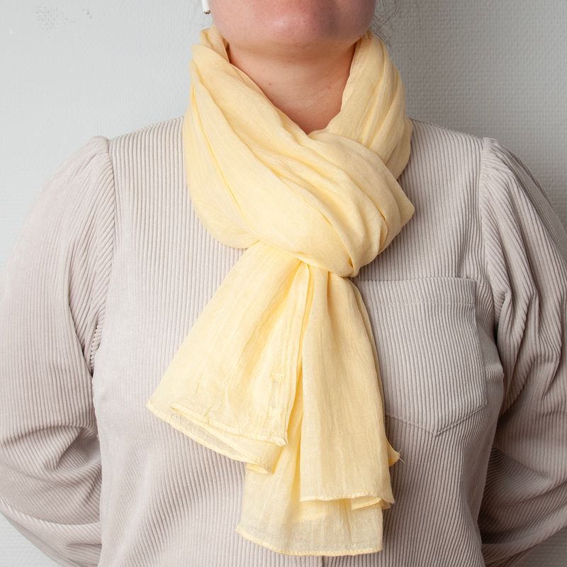 Scarf i modal - ljus gul