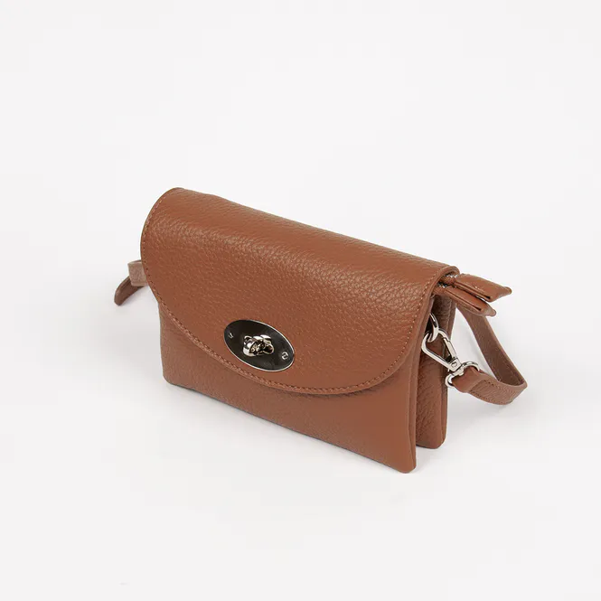 Hovedbilde DANIELLE clutch sølvfarget cognac