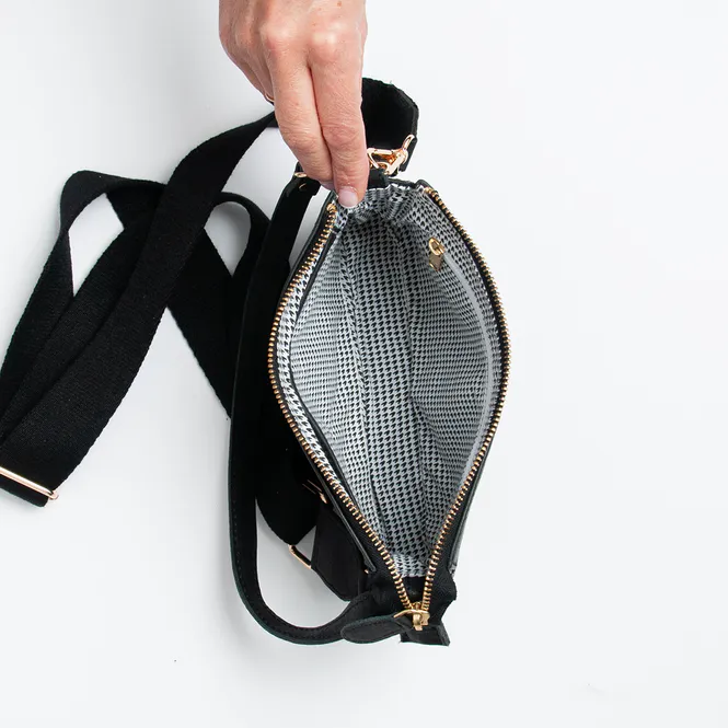 Hovedbilde LIAN clutch i skinn - svart