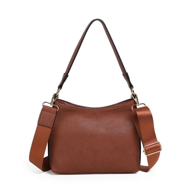 Hovedbilde Himalaya soft bag cognac - veske i mykt imitert ...
