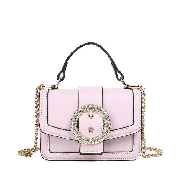 Hovedbilde FELICIA Clutch med stor glitterspenne - lys rosa