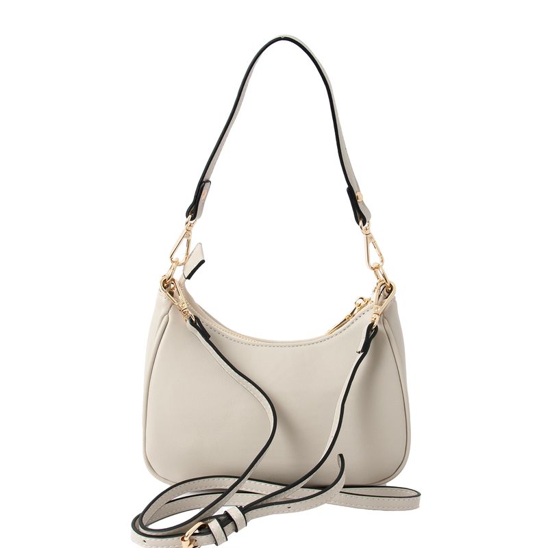 FIE Clutch med charmslenke - beige