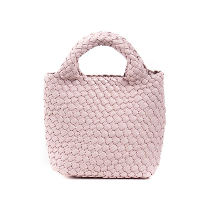 Hovedbilde Edda flettet mini bag - lys rosa - elegant veske ...