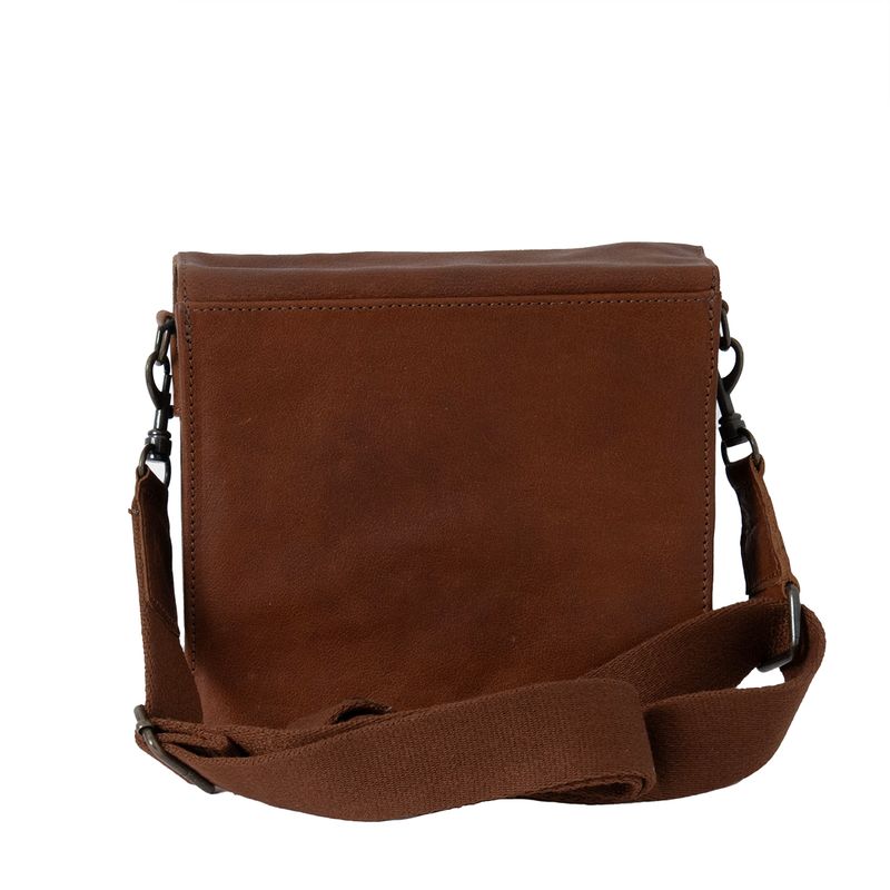 LUCY skinnclutch med låsspenne - brun