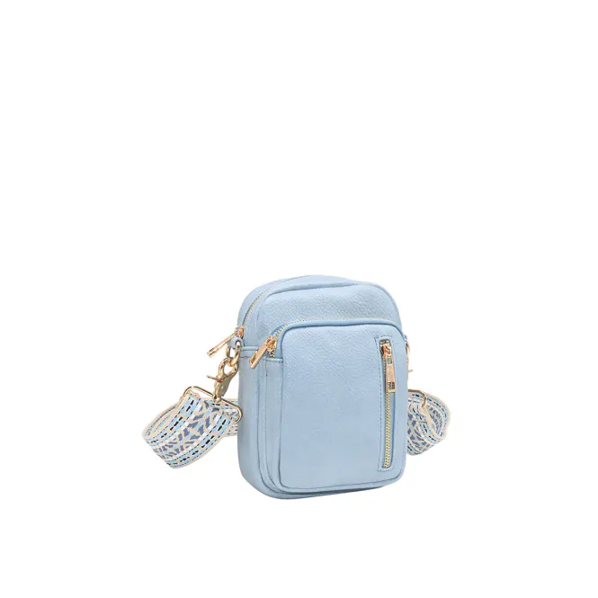 Hovedbilde Citybag i imitert skinn med preget mønster og ...