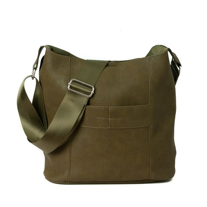 Hovedbilde Anna stor crossbag - mørk oliven